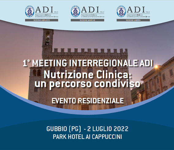 Immagine dell’evento 1° MEETING INTERREGIONALE ADI Nutrizione Clinica: un percorso condiviso