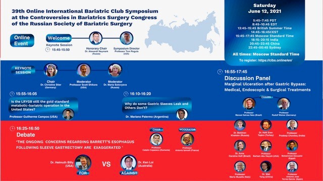 Immagine dell’evento 39 th Online International Bariatric Club Symposium