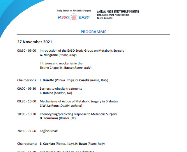 Immagine dell’evento Annual MSSG Study Group Meeting