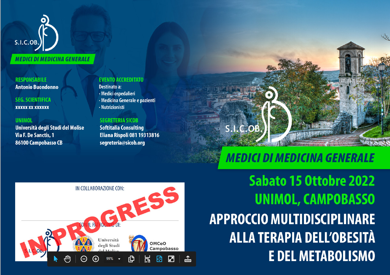 Immagine dell’evento Approccio multidisciplinare alla terapia dell'obesità ed del metabolismo