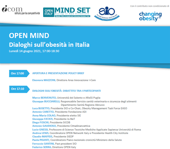 Immagine dell’evento OPEN MIND Dialoghi sull’obesità in Italia