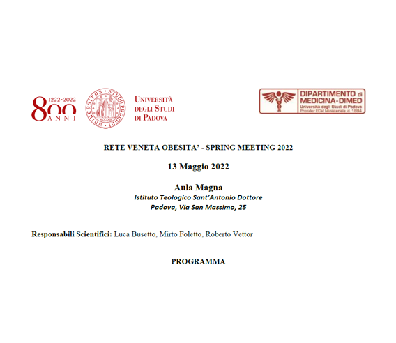 Immagine dell’evento Rete Veneta Obesità - Spring Meeting 2022