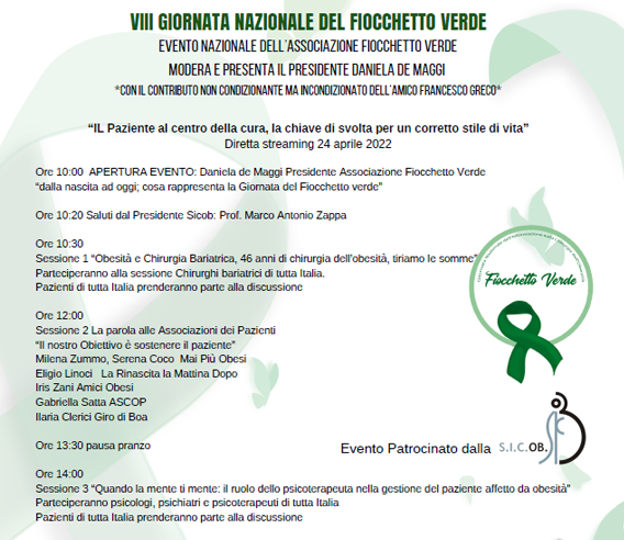 Immagine dell’evento VIII GIORNATA NAZIONALE DEL FIOCCHETTO VERDE
